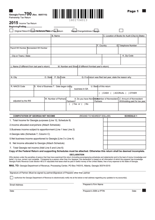 Printable Georgia Income Tax Forms Printable Forms Free Online