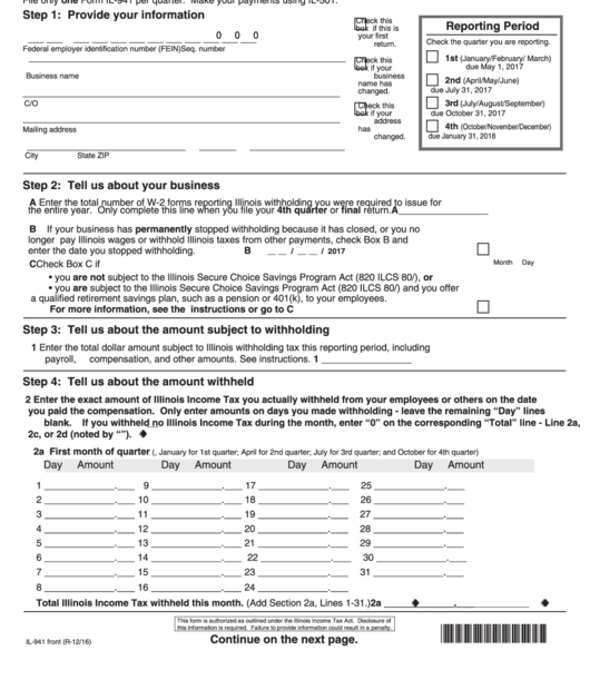 Printable Illinois Income Tax Forms Printable Forms Free Online