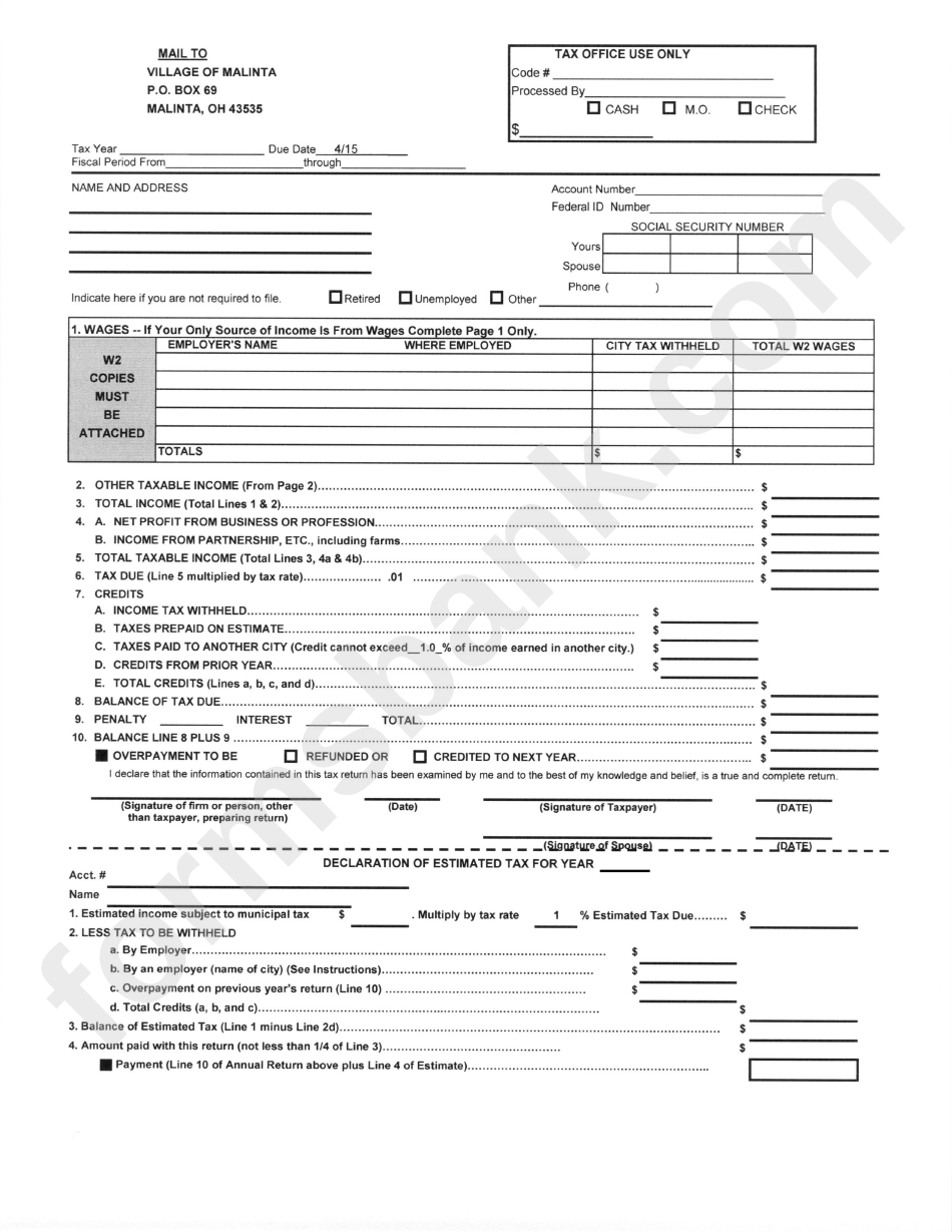 Printable Income Tax Forms Printable Forms Free Online
