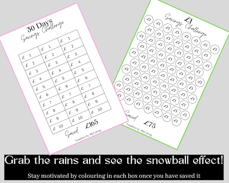 Printable Low Income Savings Challenge Bundle Printable Etsy