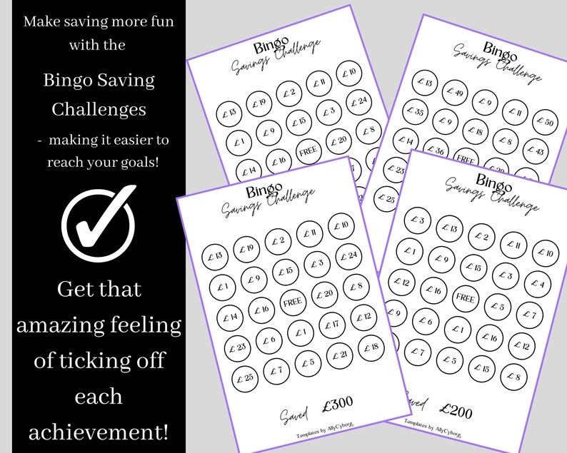 Printable Low Income Savings Challenge Bundle Printable Etsy