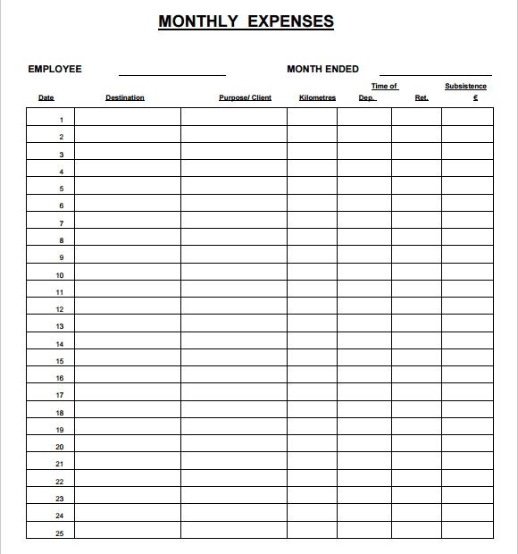 Printable Monthly Income Expense Sheet Allaboutthehouse Printables