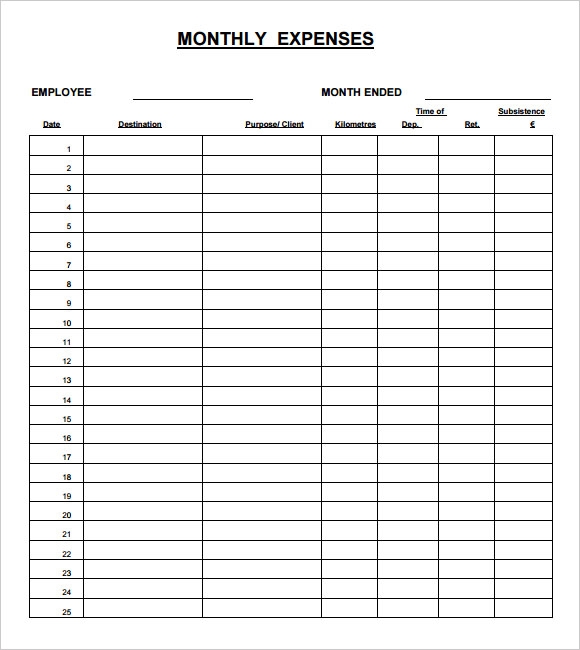 Printable Monthly Income Expense Sheet Allaboutthehouse Printables 