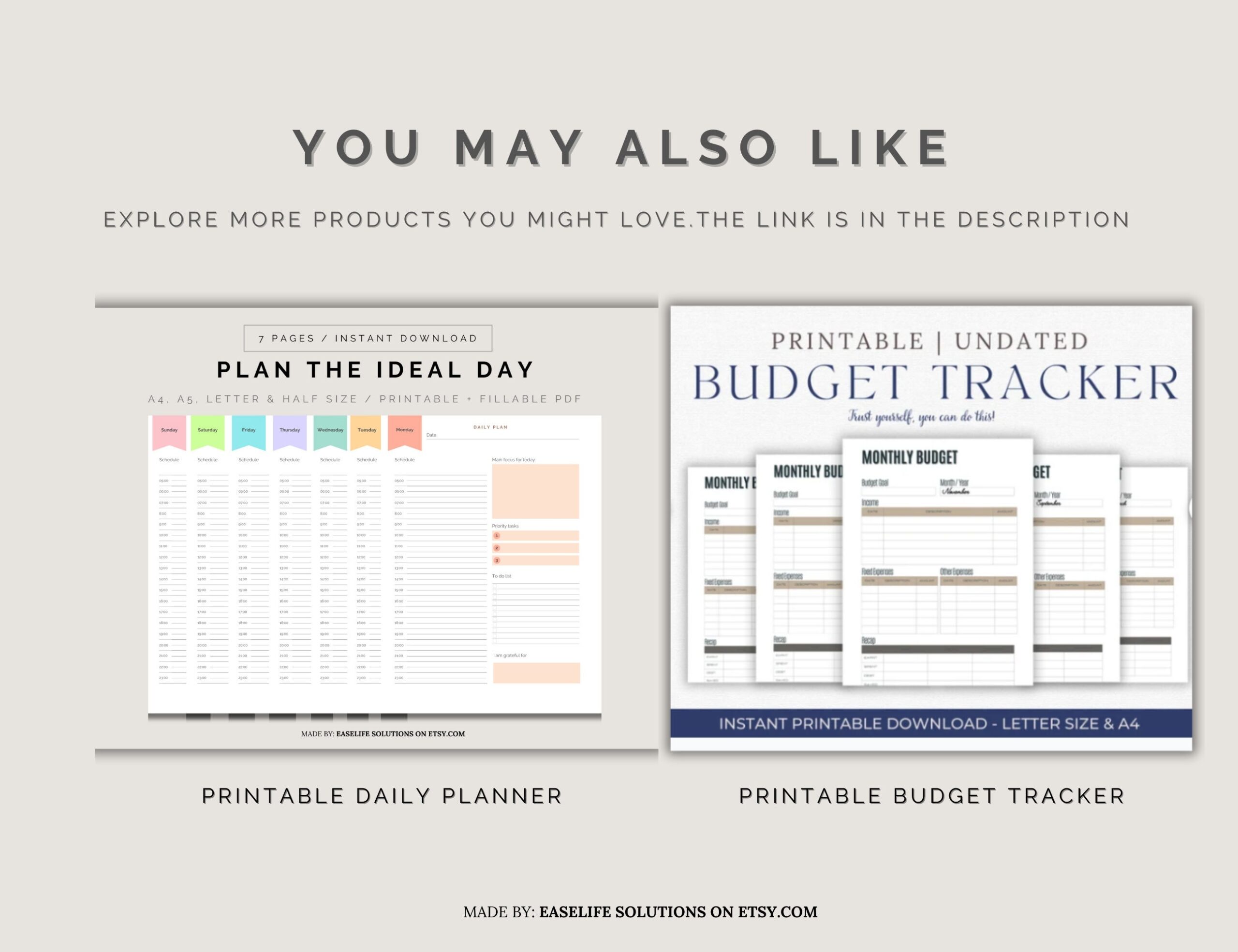 Printable Monthly Income Statement Tracker Income Expense Tracker 