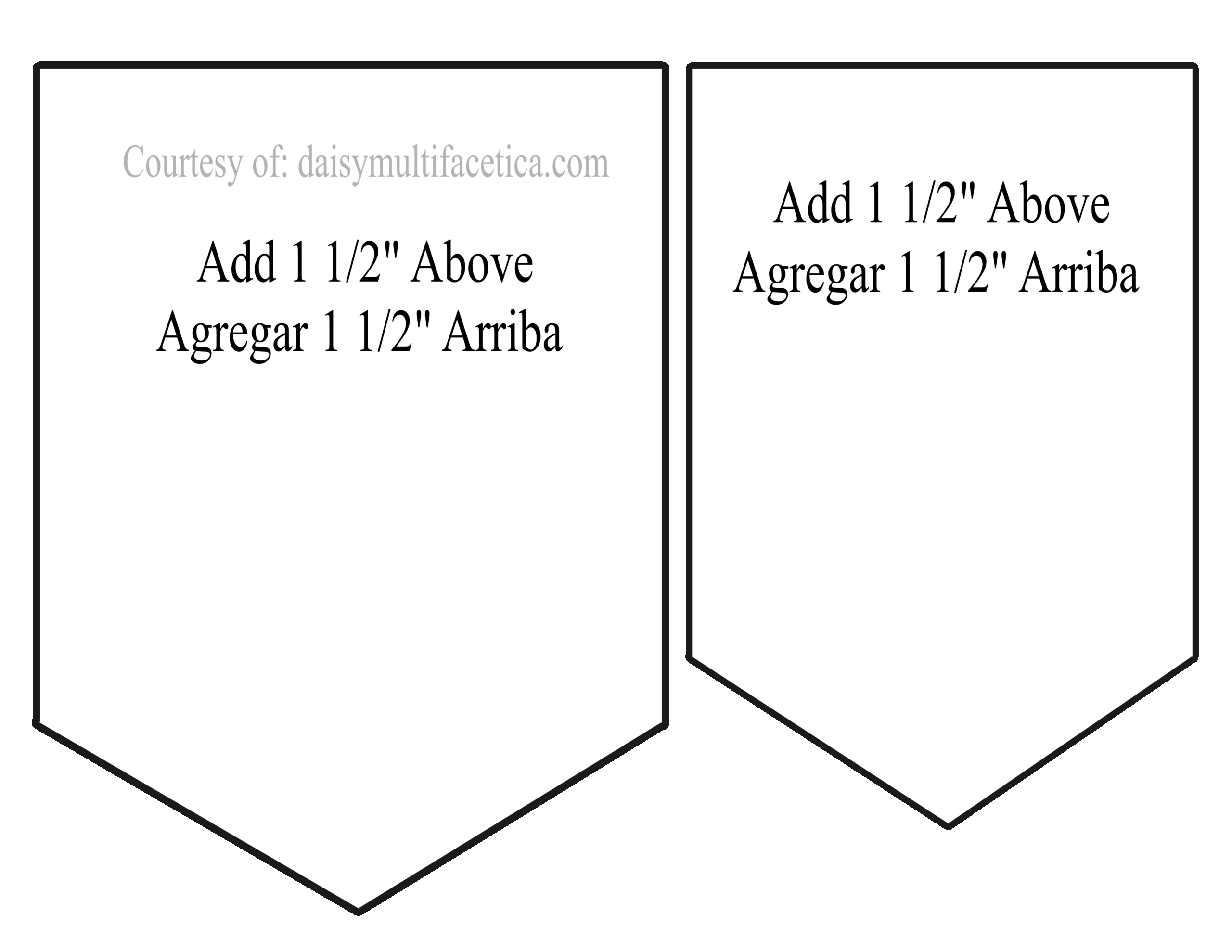 Printable Pennant Banner Template Free Printable Templates By Nora