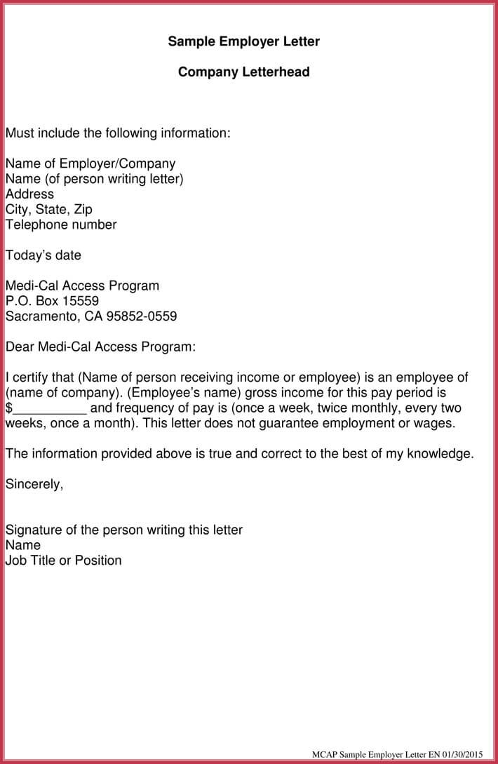 Proof Of Income Letter 20 Samples Formats In PDF Word