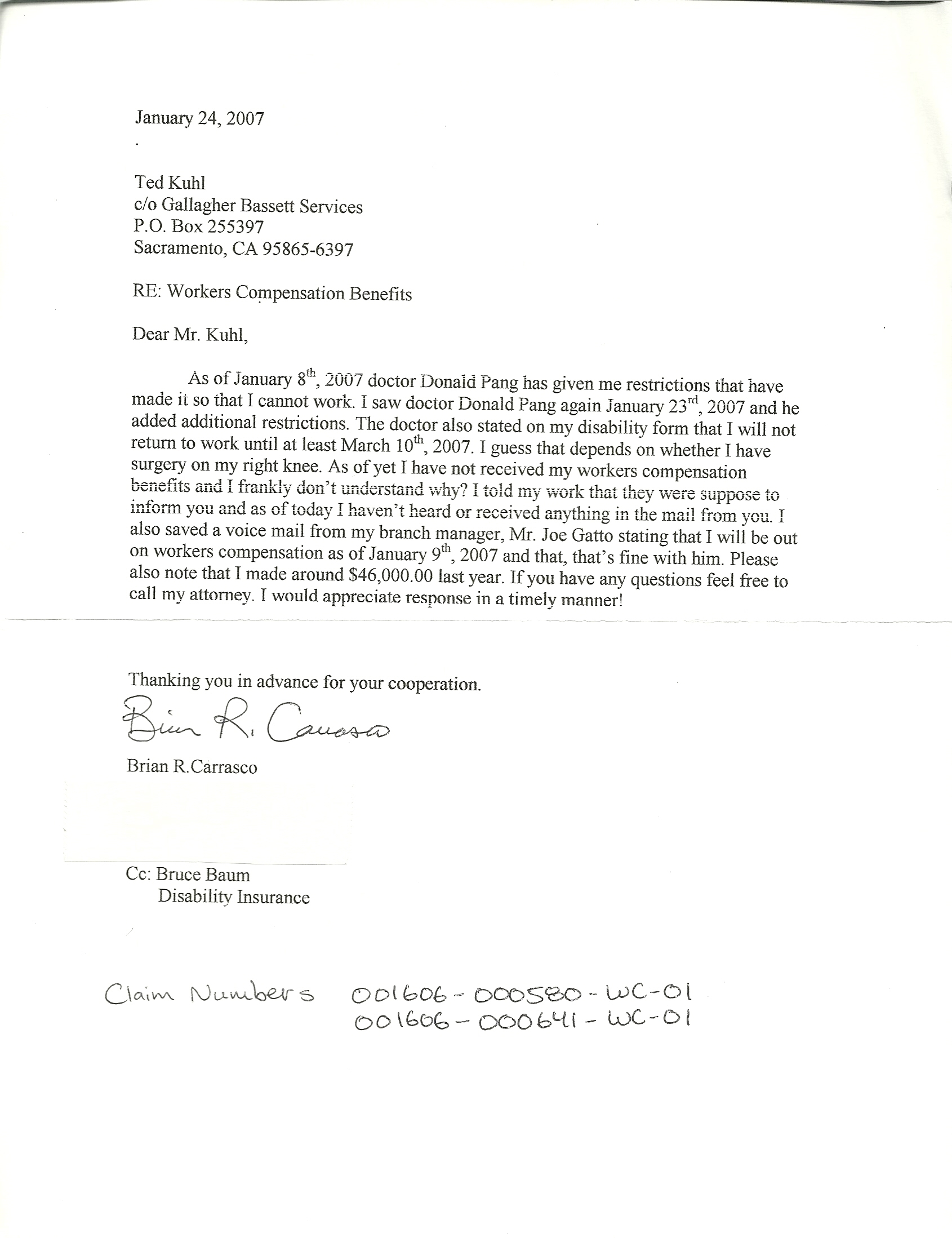 Proof Of Income Letter Free Printable Documents