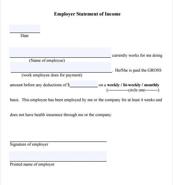 Proof Of Income Letter Template 7 Download Documents In PDF