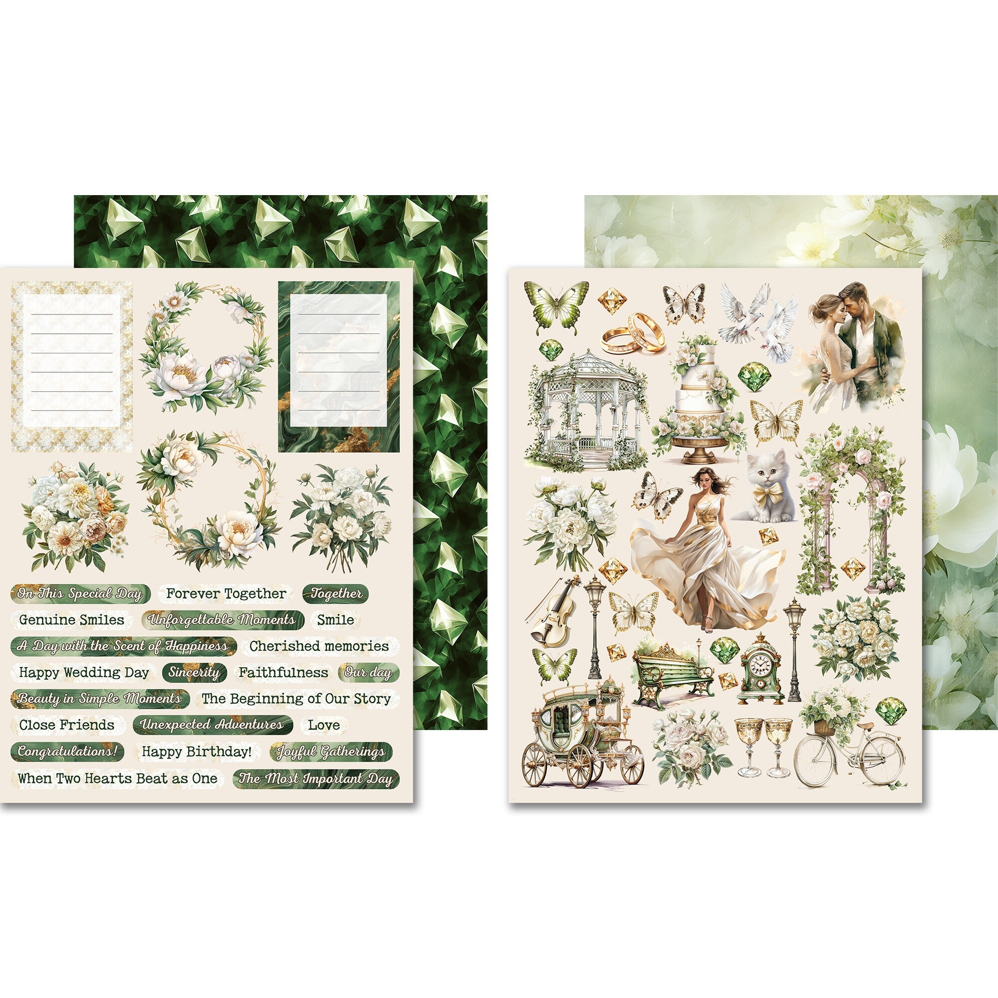 Scrpabook Paper Pad Gentle Symphony Double Sided Designs 8 5 quot X 