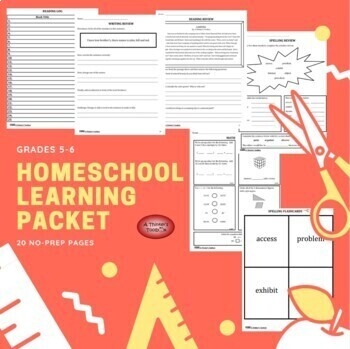 Summer Packet Incoming 6th Graders By A Thinker 39 s Toolbox TpT
