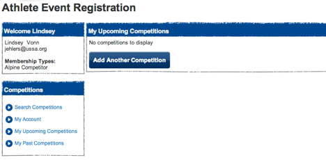 USSA Online Athlete Registration My usskiandsnowboard
