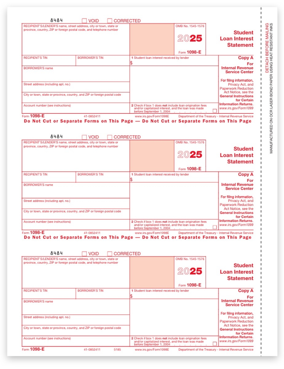1098 E Form Copy A Federal 1098 E Form Copy A Federal