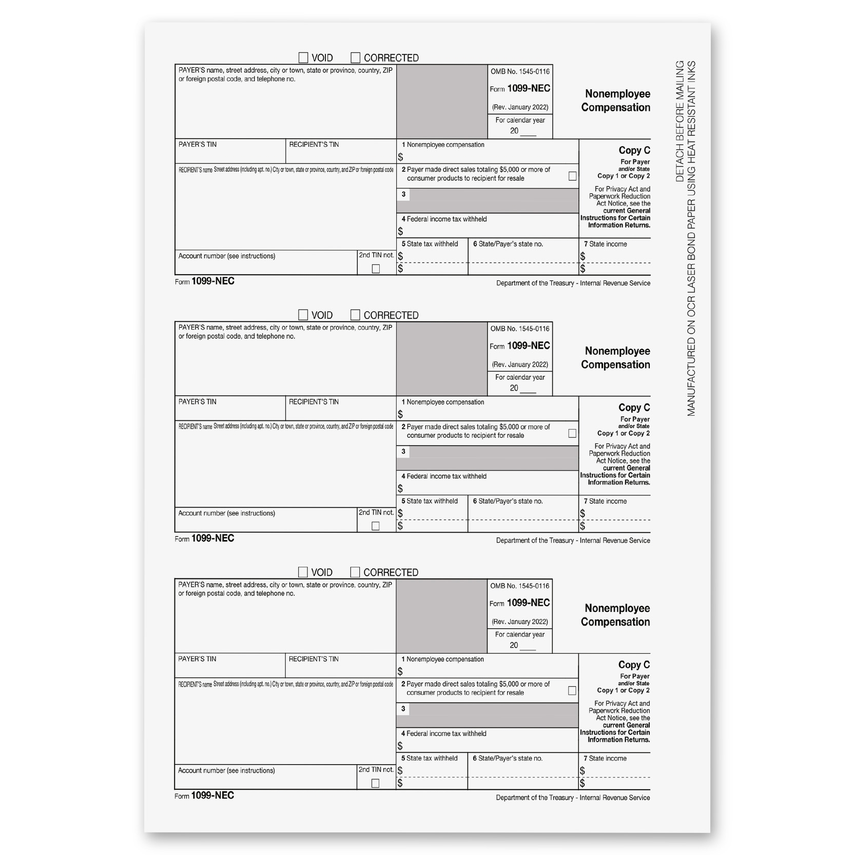 1099 MISC Forms 2023 4 Part Tax Forms Kit 25 Vendor Kit Total 54 105 Forms ONGULS