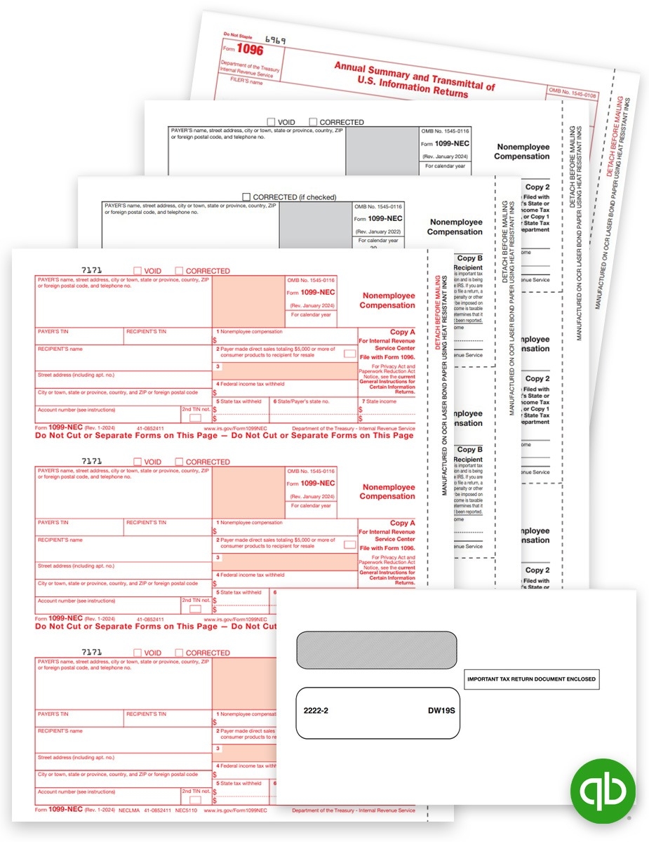 1099 NEC Tax Forms U0026 Envelopes Sets DiscountTaxForms