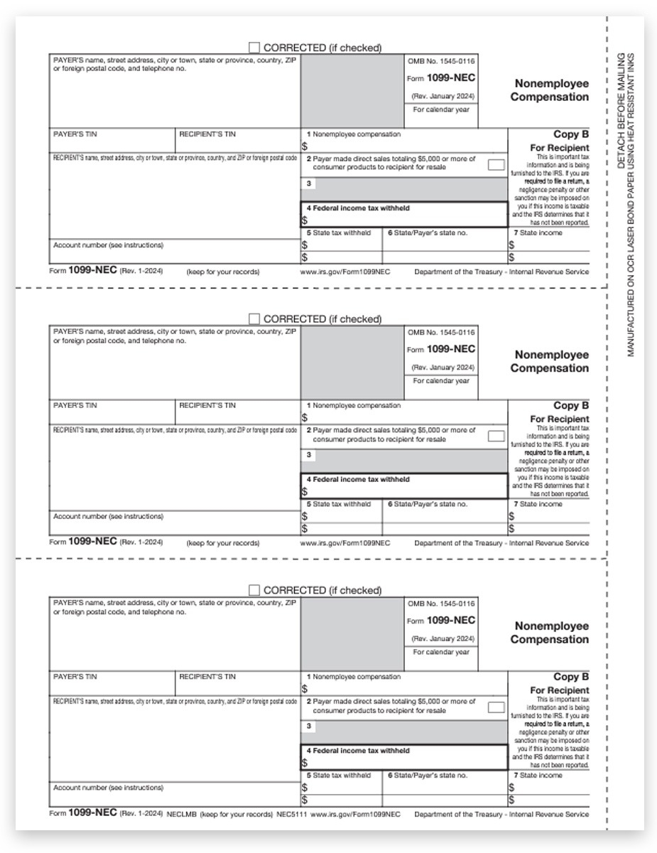 1099 NEC Tax Forms U0026 Envelopes Sets For 2023 DiscountTaxForms