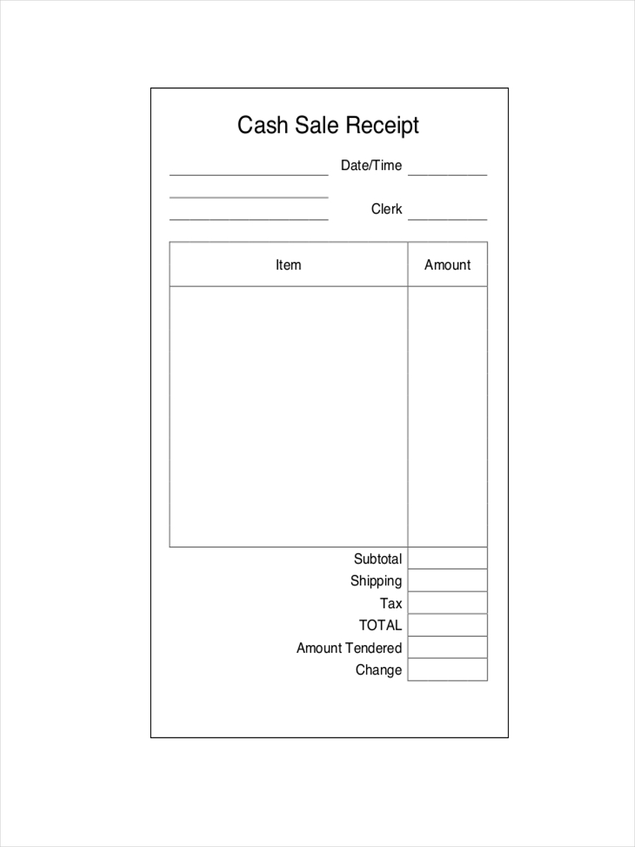 12 Sales Receipt Examples Examples To Download