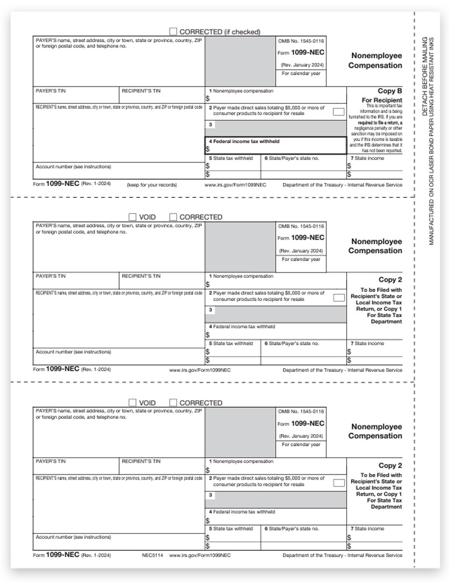 2024 1099 Forms IRS 1099 R Tax Forms Laser Printable Copy A 