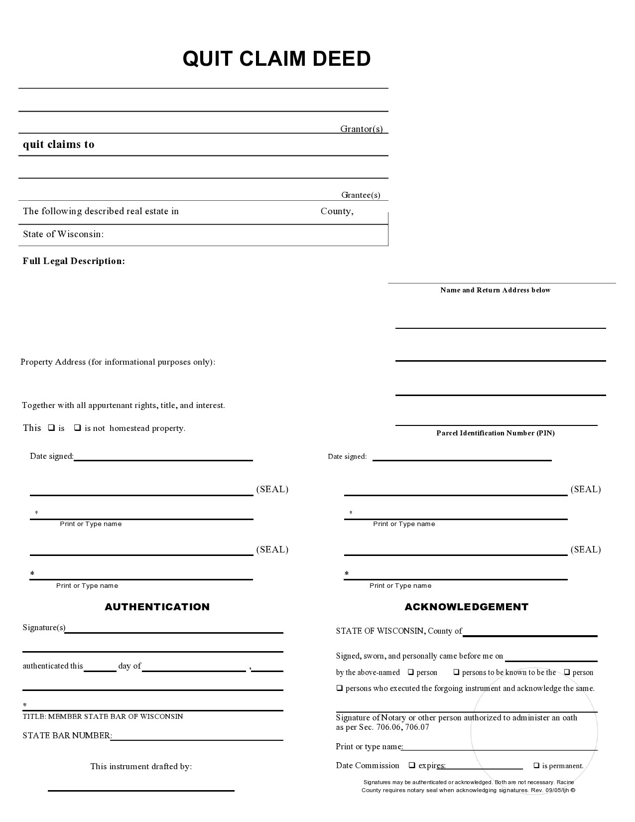 41 Free Quitclaim Deed Forms U0026 Templates TemplateLab