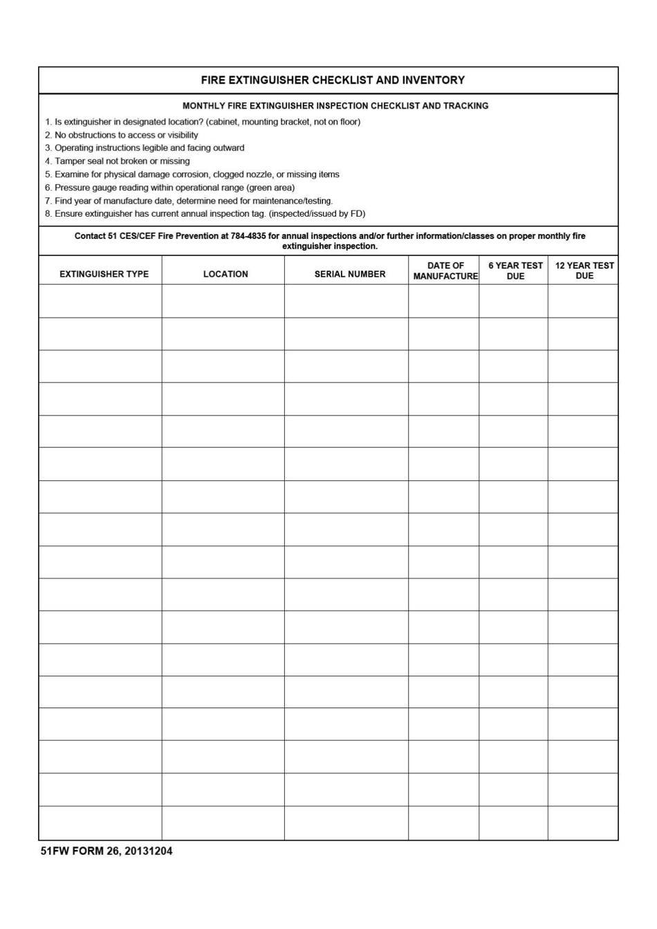 51 FW Form 26 Fill Out Sign Online And Download Fillable PDF Templateroller