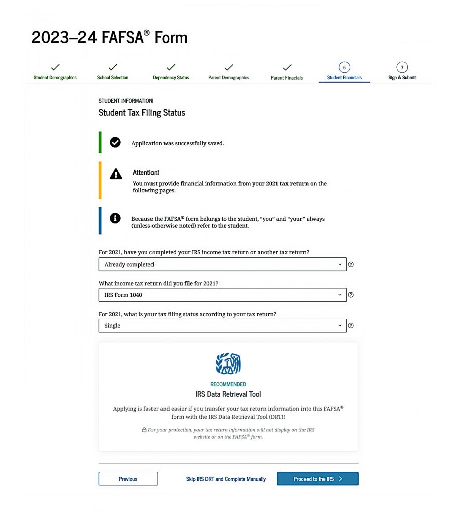 8 Steps To Completing The 2023 24 FAFSA Form Federal Student 