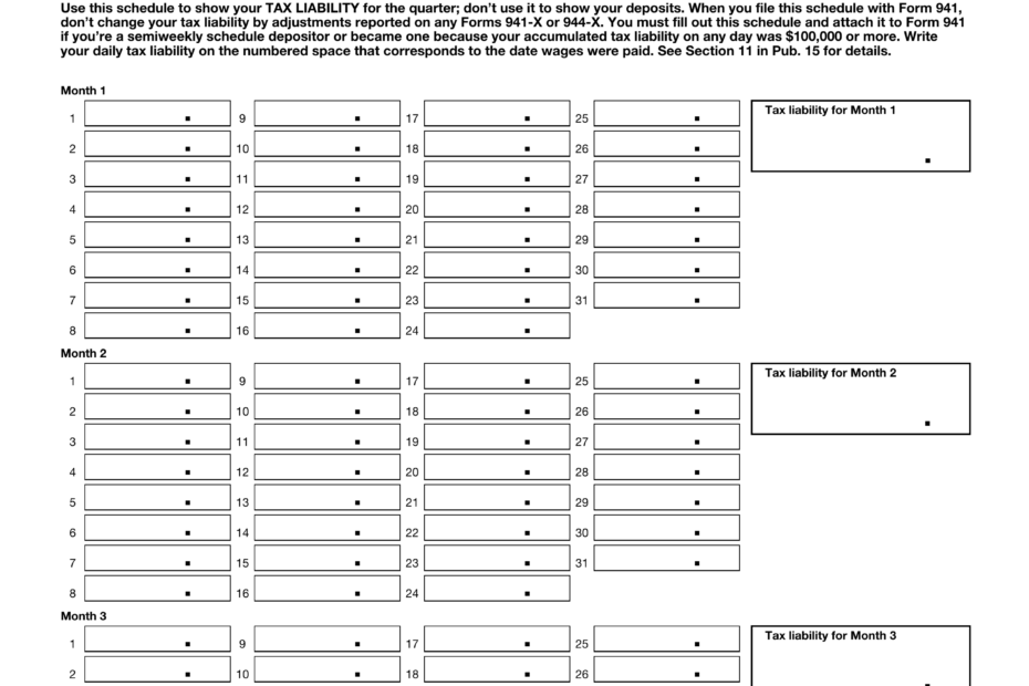 941 Schedule B 2024 2025 Fill And Download PDF Guru