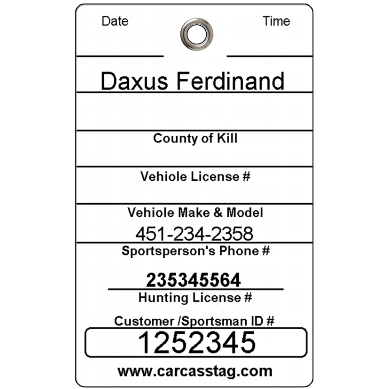 Alabama Courtesy Card