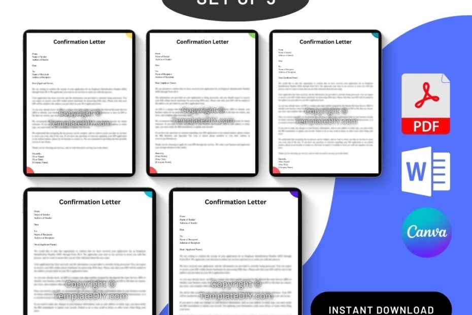 Download IRS SS 4 Confirmation Letter Sample Word Format