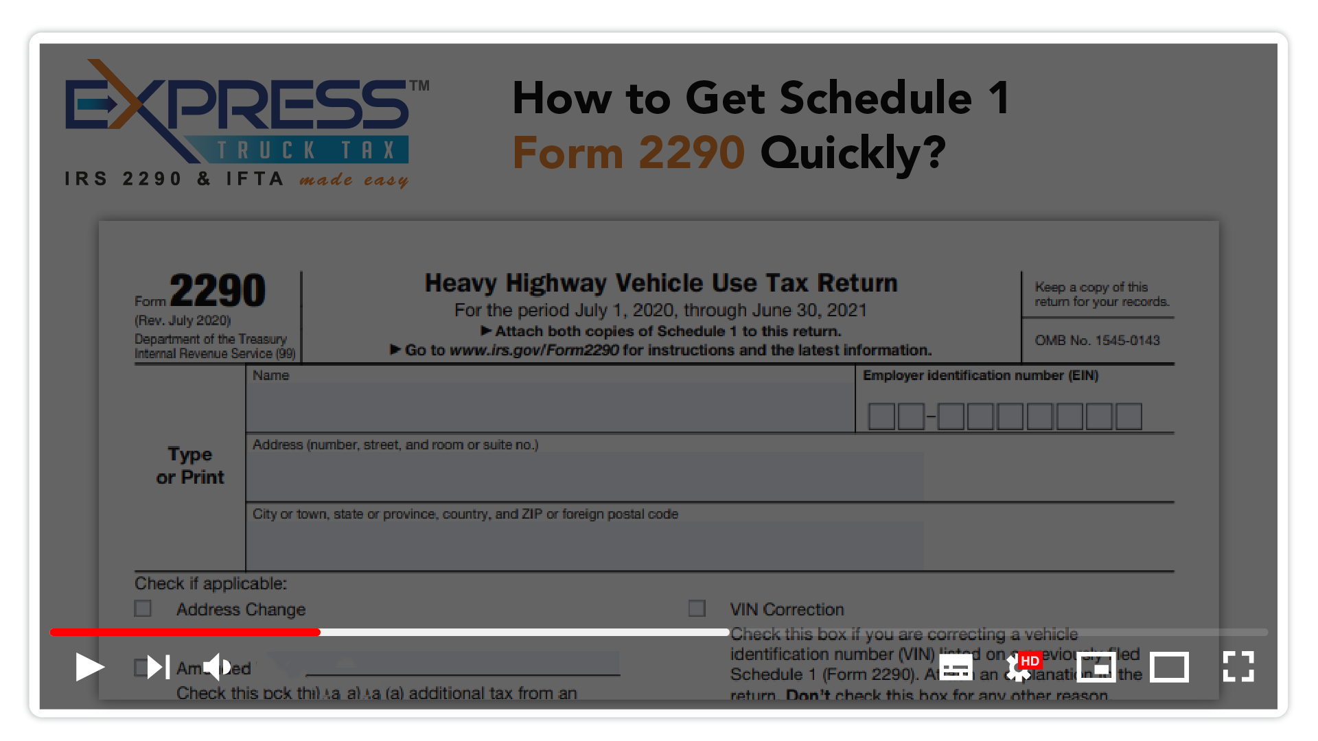 E File Form 2290 And Get Stamped Schedule 1 In Minutes 