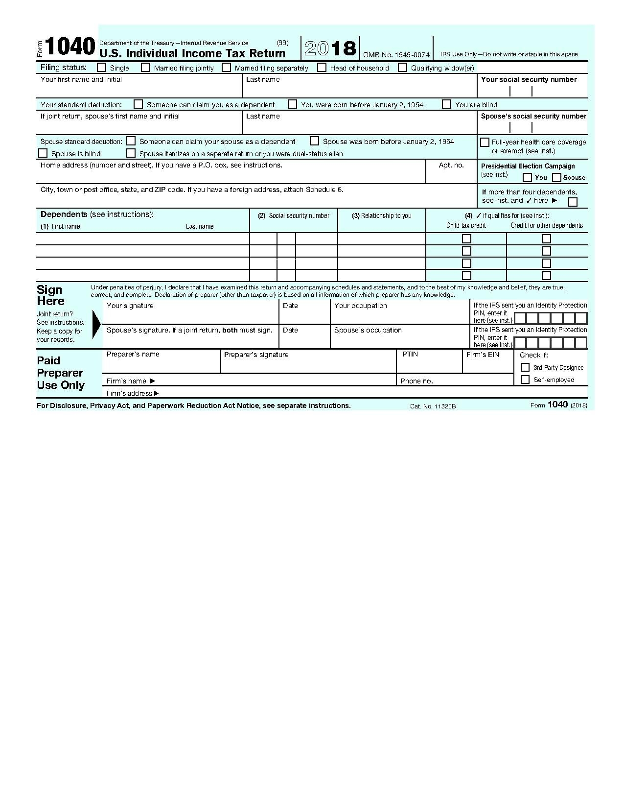 File IRS Form 1040 2018 pdf Wikimedia Commons File IRS Form 1040 2018 pdf Wikimedia Commons