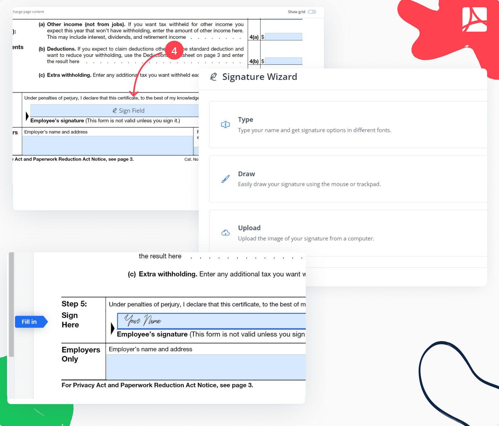 Fill Form W 4 2025 Online Simplify Tax Withholding PDFLiner Fill Form W 4 2025 Online Simplify Tax Withholding PDFLiner