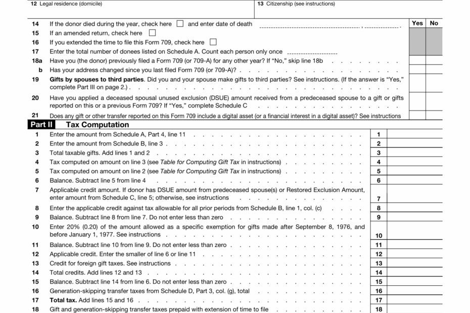 Form 709 2024 2025 Fill Edit And Download PDF Guru