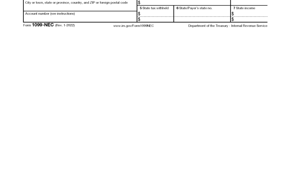 Free IRS 1099 NEC Form 2021 2025 PDF EForms