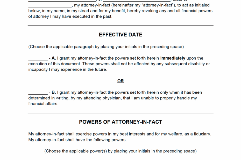 Free Power Of Attorney Forms 11 PDF Word