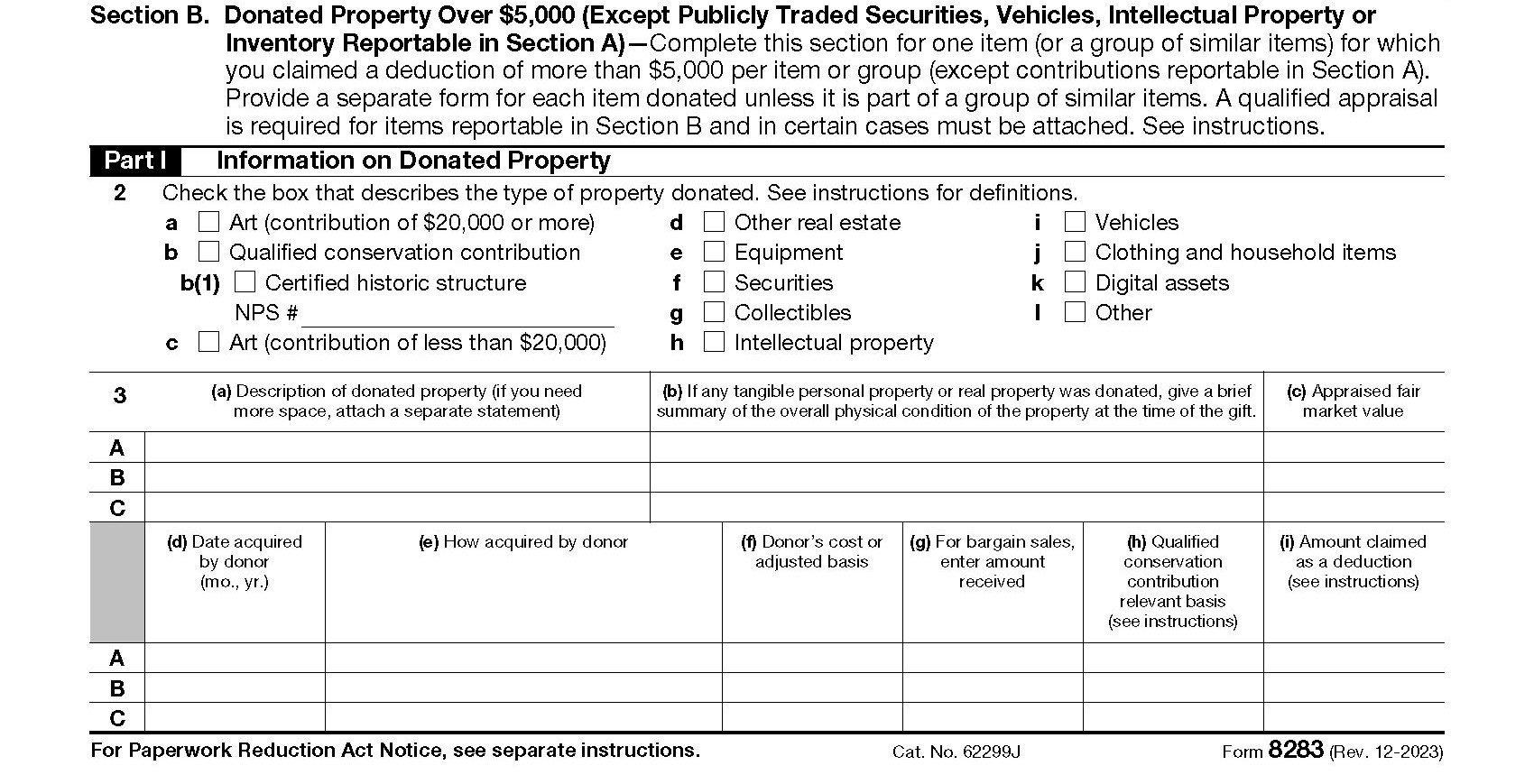 How To Complete IRS Form 8283