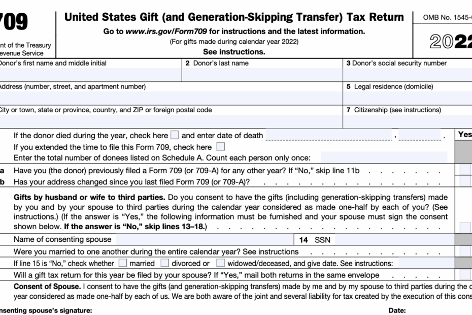 How To Fill Out Form 709