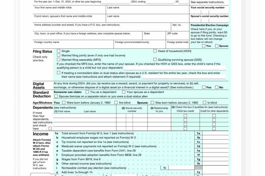 How To Fill Out IRS Form 1040 What Is IRS Form 1040 ES