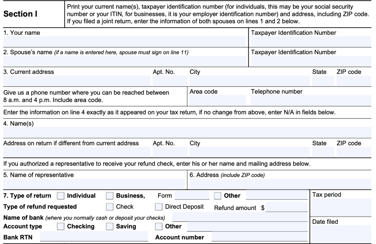 Irs Form 3911 Printable