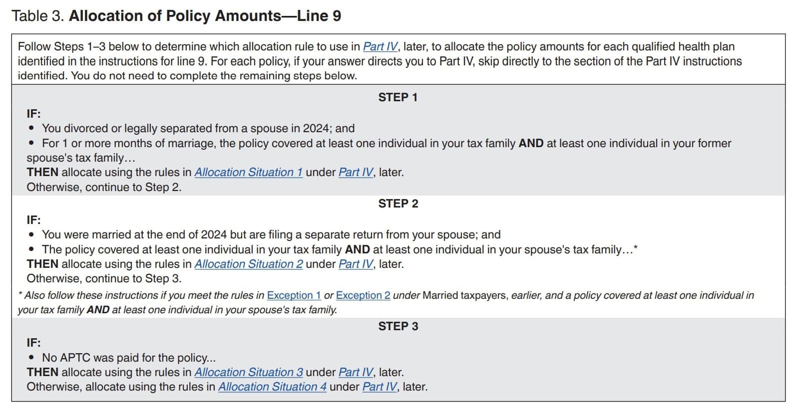 IRS Form 8962 Instructions Premium Tax Credit IRS Form 8962 Instructions Premium Tax Credit