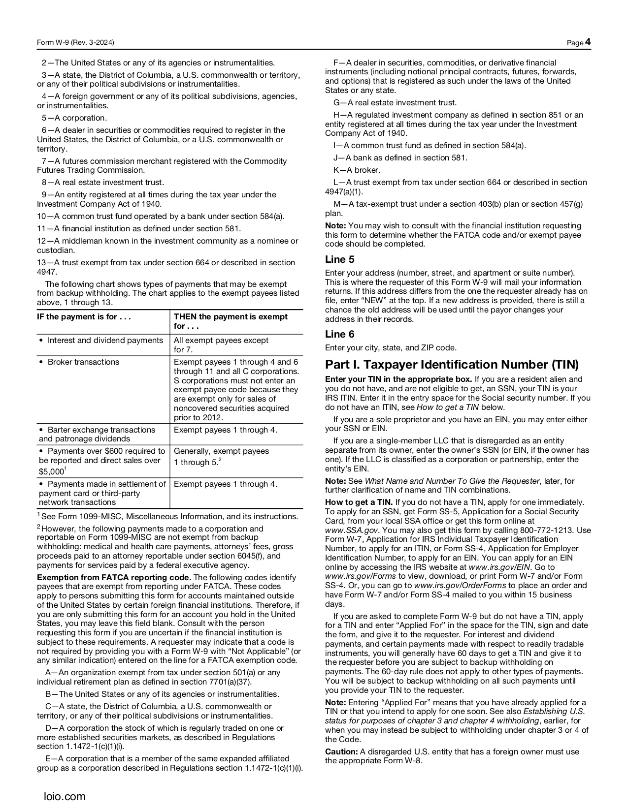 IRS W9 Form Download U0026 Fill Your Taxpayer ID Certification