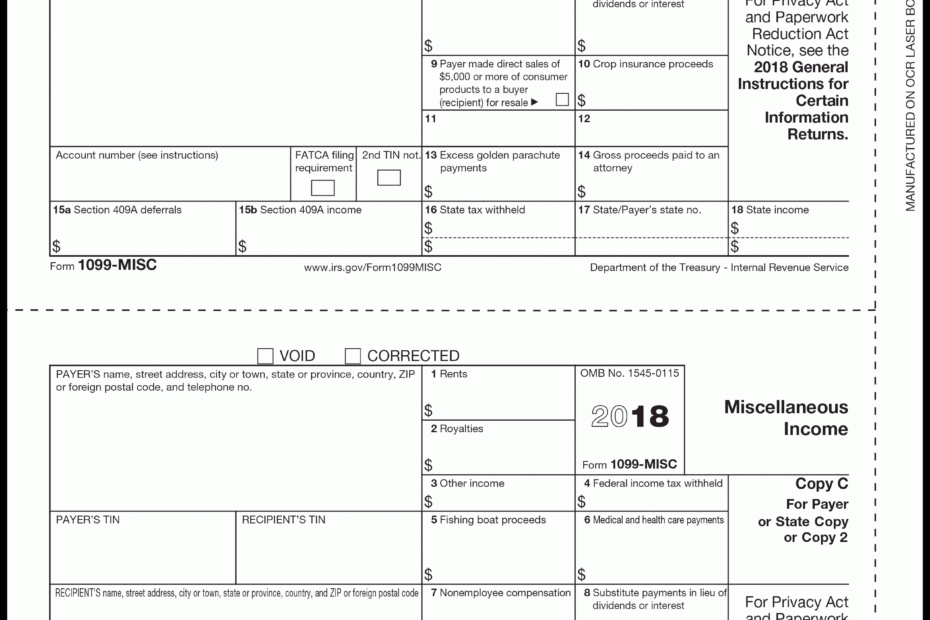 Printable 1099 Misc Printable Party Favors