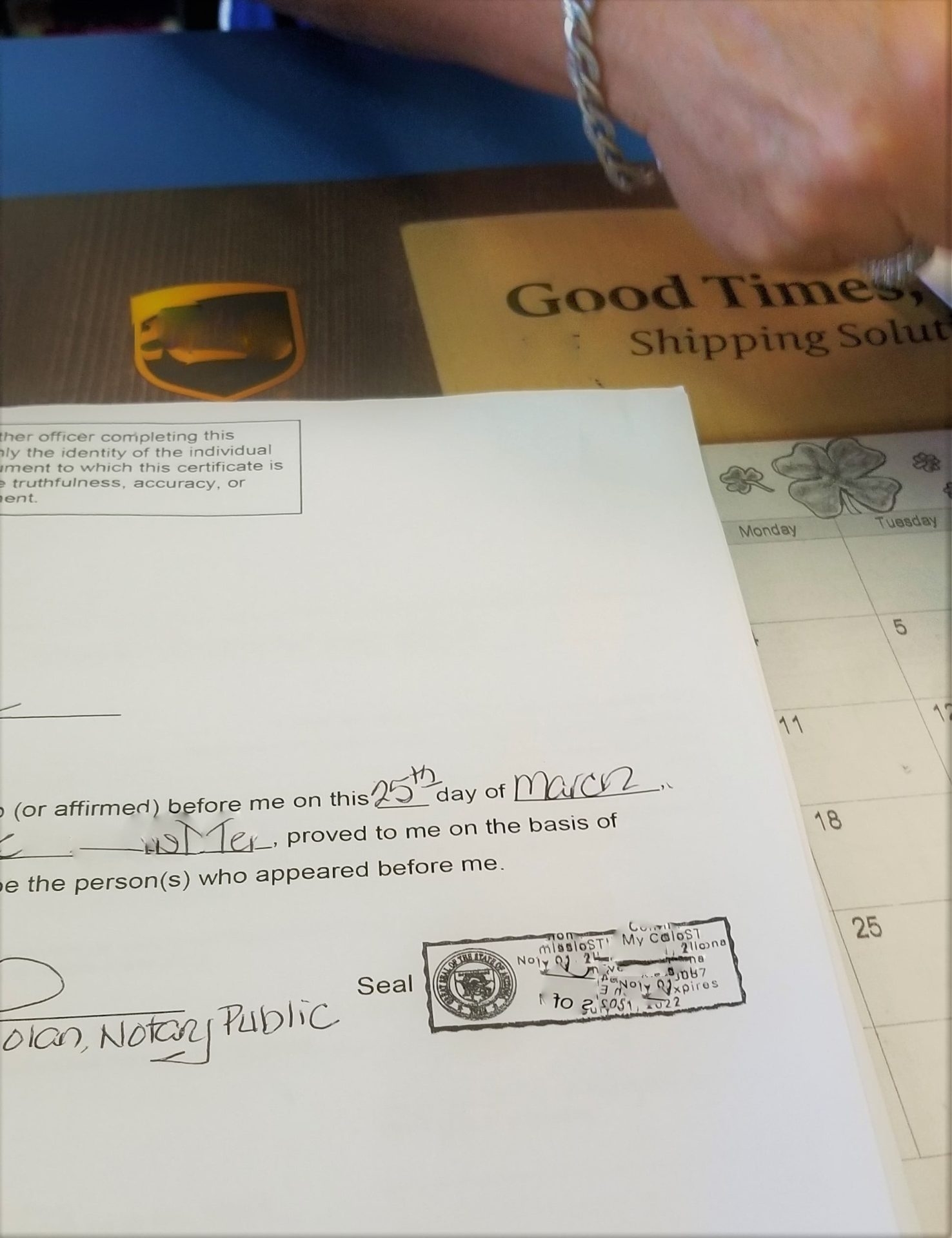 Printable Blank Notary Form Perfect For Your Next Notarization 