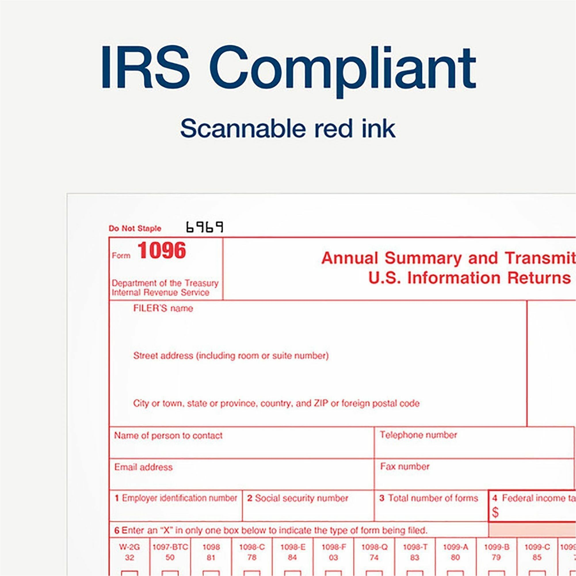 TOPS 1096 Tax Form TOPS 1096 Tax Form