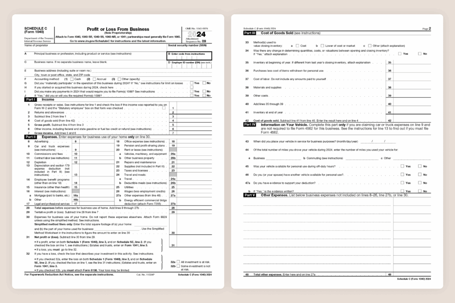 Understanding The Schedule C Tax Form