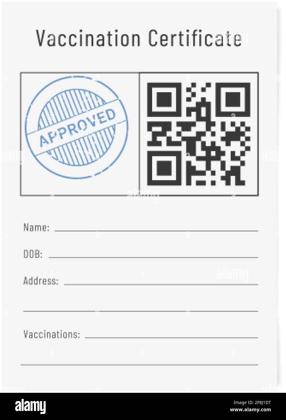 Vaccine Passport Flu Shots Record Card International Certificate 