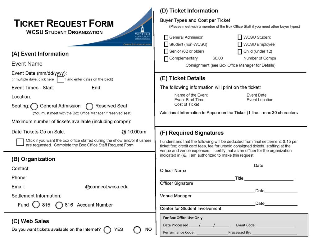 Sample form with name date and quantity