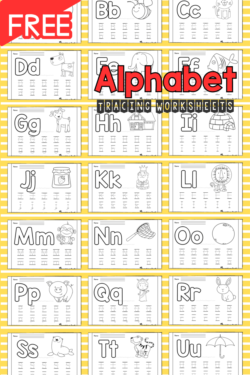 Alphabet Tracing Free Printable
