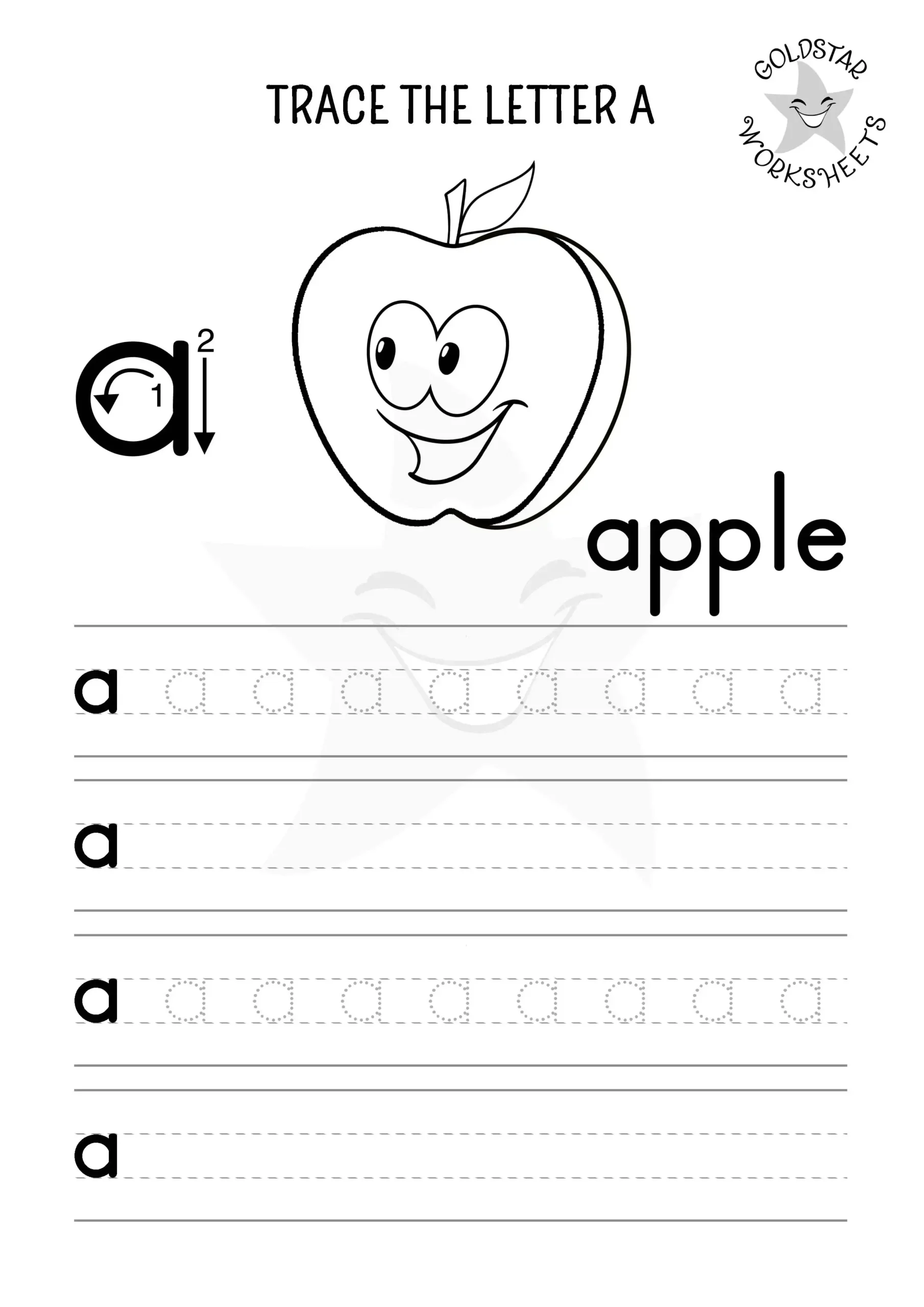 Free Letter A Tracing Worksheets