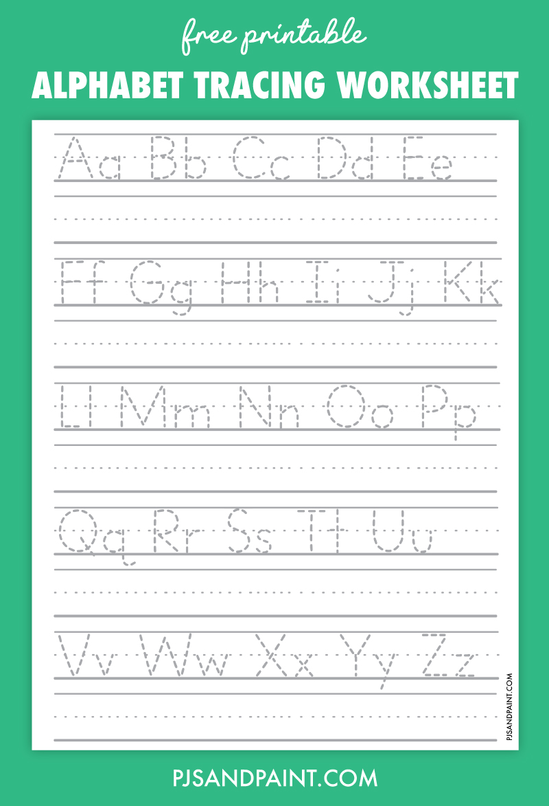 Free Printable Alphabet Tracing Worksheet