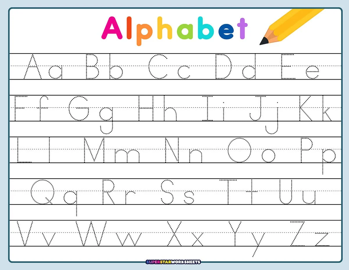 Letter Tracing Worksheets