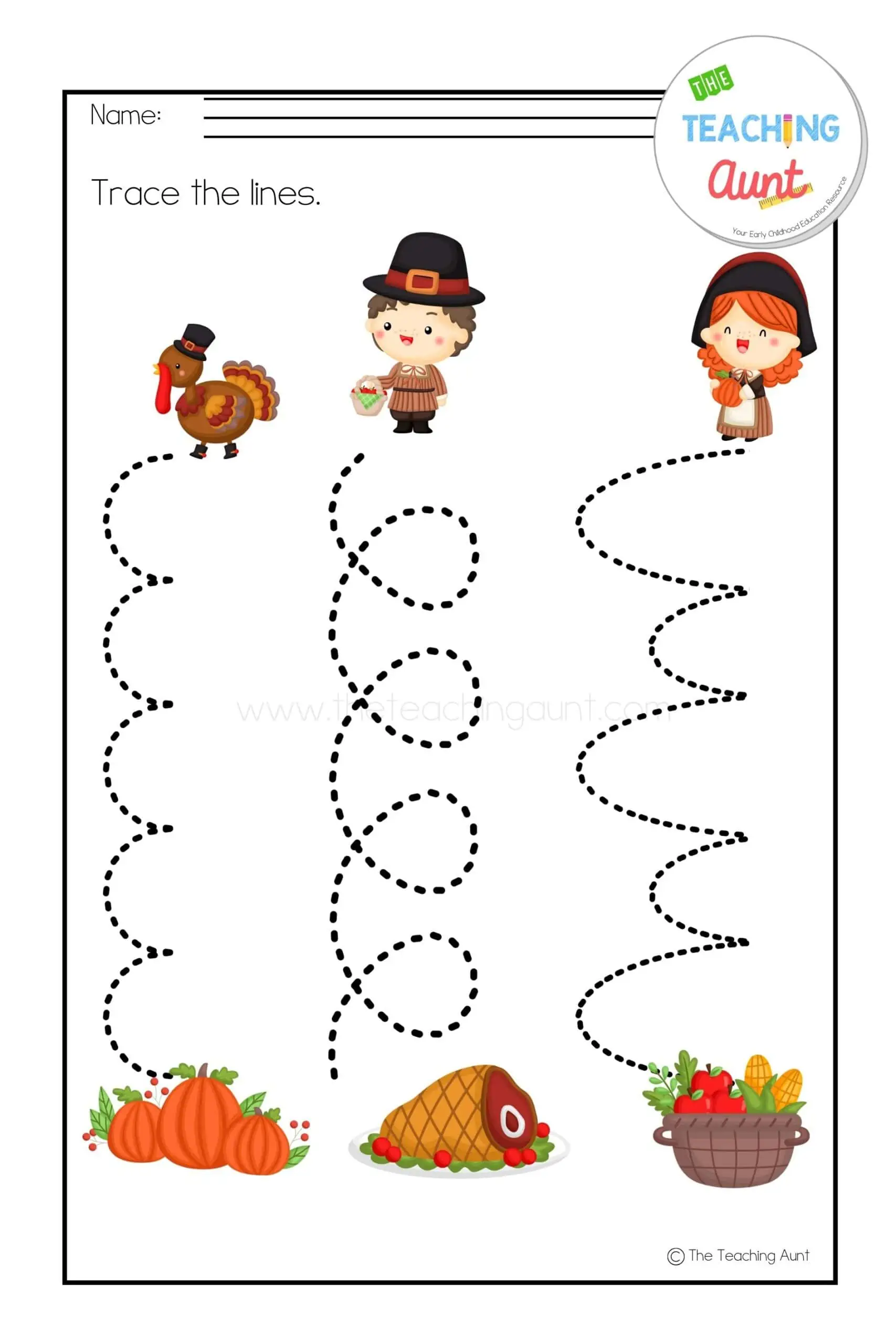 Thanksgiving Worksheets For Preschool